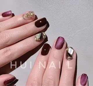 ショート めぐみのネイルサロン スタッフ練習のネイルデザイン