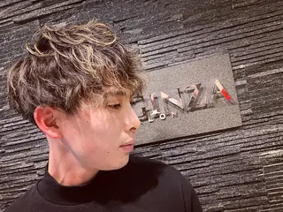 ショート パーマ メンズ 浅見 天翔のヘアスタイル