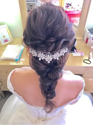 ロング ヘアアレンジ 池田 景子のヘアスタイル
