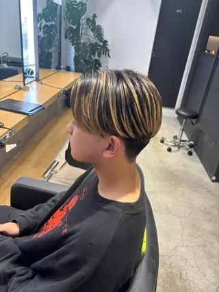 ショート カラー メンズ ✨髪質改善ストレート ×ミニボブ✨萩原　翼のヘアスタイル