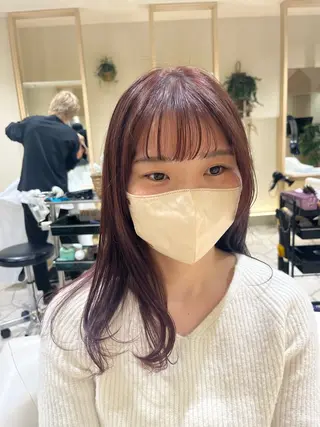 ミディアム 山口 陸のヘアスタイル
