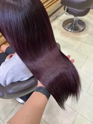 ロング カラー ヘアアレンジ チャンモリパーマ/韓 国/Minami🦋のヘアスタイル