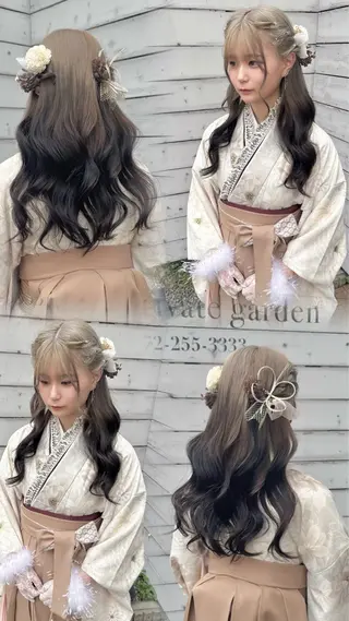 ヘアアレンジ 透明感ある艶カラー / KAKOのヘアスタイル