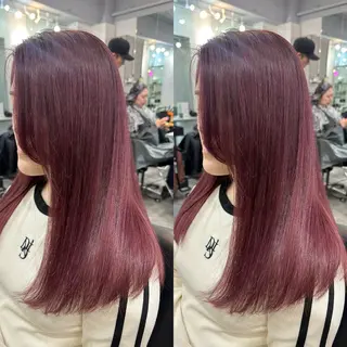 ロング カラー 縮毛矯正×ボブ💎 髪質改善/木下のヘアスタイル