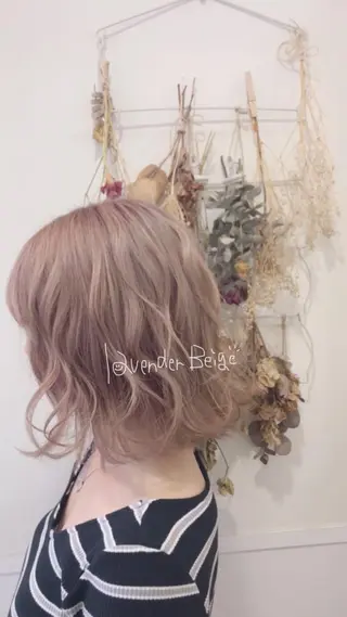 セミロング カラー 🌼透け感カラー 🌼Rinaのヘアスタイル