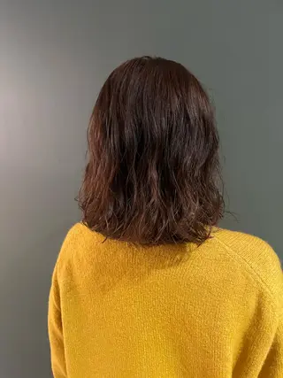 ミディアム カラー パーマ 吉田一輝 外国人パーマのヘアスタイル