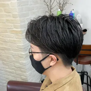 パーマ メンズ Soleria 田中慎一のヘアスタイル