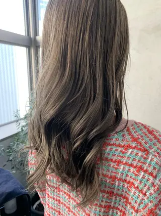 セミロング カラー RISAKO レイヤーカット🎀のヘアスタイル
