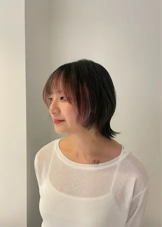 ショート カラー 🎨透明感カラー/ ハイライト/近藤怜那のヘアスタイル