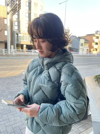 ショート パーマ パーマ/レイヤー 岩山丈一郎のヘアスタイル