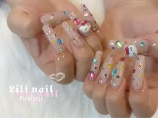 ネイル lili.nail y2k/長さ出しのネイルデザイン