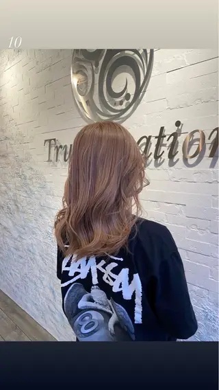 ロング カラー ✨韓国艶髪✨ケア ブリーチ🫧アキラのヘアスタイル