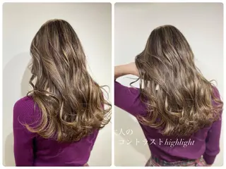 ロング カラー opus 店長大和 レイヤー/赤み消しのヘアスタイル