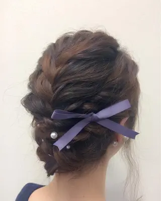 ミディアム ヘアアレンジ 沢田 瞳のヘアスタイル