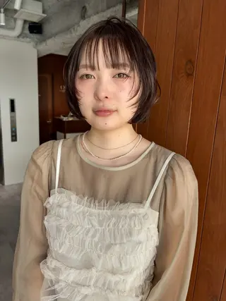 ショート カラー ヘアアレンジ OPUSダブルカラー ケアブリーチのヘアスタイル