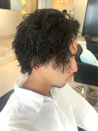 ショート パーマ メンズ AKI 🐉のヘアスタイル