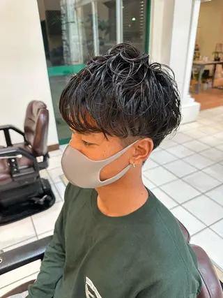 パーマ メンズ 鈴木 レナのヘアスタイル