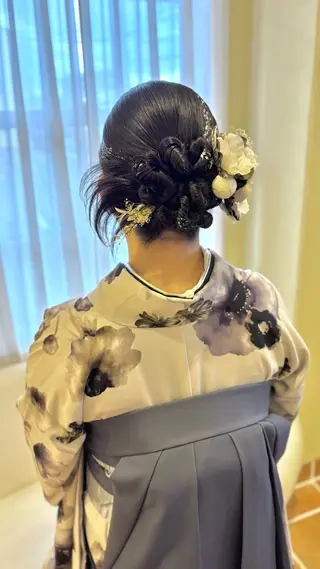 ロング ヘアアレンジ タニモト ユイのヘアスタイル