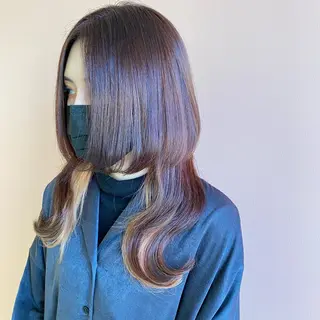 ロング カラー ORIKA 美容室のヘアスタイル
