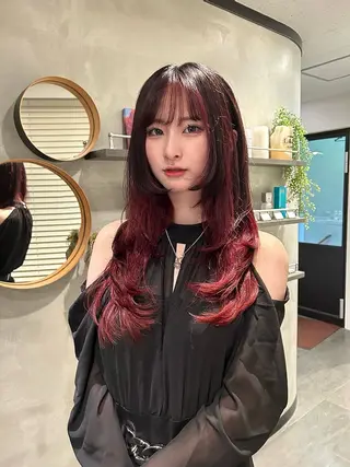 ロング カラー タナカ カナ🫧のヘアスタイル