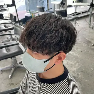 ショート パーマ メンズ メンズ特化美容師/ 藤戸 椋のヘアスタイル