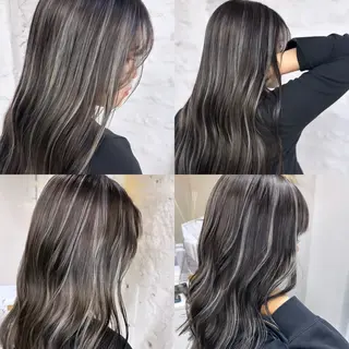 セミロング カラー ヘアアレンジ 久米 治仁のヘアスタイル