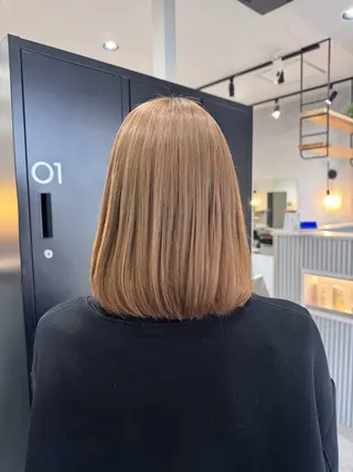 ミディアム カラー Agu hair beqq 福岡別府所属・🐥 kotori 🐥のヘアスタイル