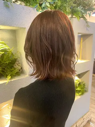 ミディアム カラー ブリーチ／ヘアセット 🪞🌙minamiのヘアスタイル