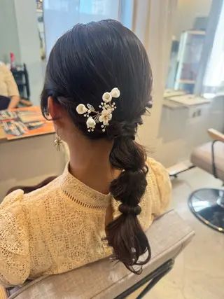 ヘアアレンジ 髪質改善✨️透明感カ ラー✧*。山下さいみのヘアスタイル