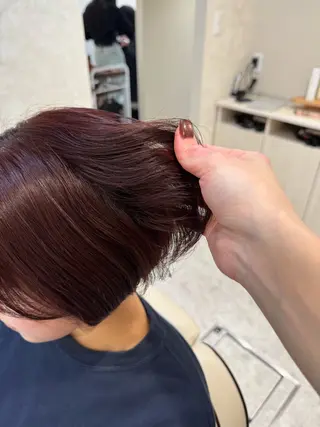 ショート カラー 片岡 由依のヘアスタイル