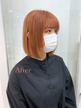 ミディアム カラー オチ ハナのヘアスタイル