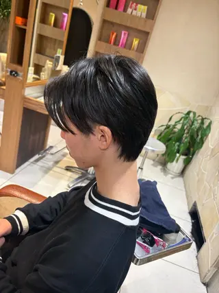 メンズ レイヤー/切りっぱな しボブ✨️みずか💜のヘアスタイル