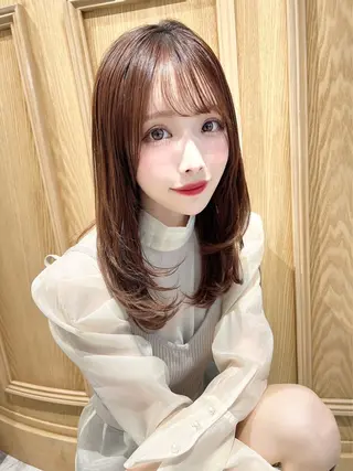 ミディアム 似合わせカラーの達人 ダブルカラー/森栄範のヘアスタイル