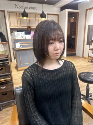 ミディアム カラー パーマ ヘアアレンジ メンズ キッズ 骨格レイヤーカット 🌿美髪縮毛矯正のヘアスタイル