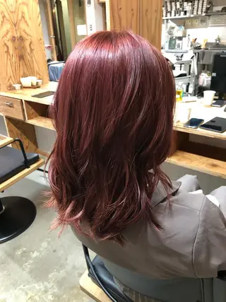 セミロング パーマ ヘアアレンジ メンズ ネイル マツエク・マツパ 暖色ボブ 🍊rikakoのヘアスタイル