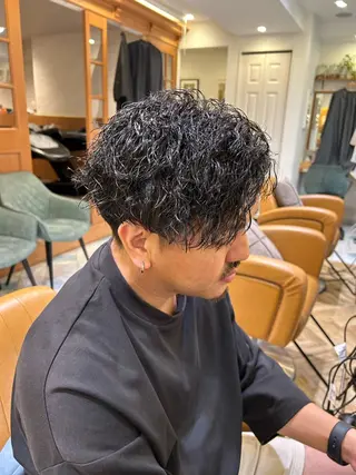 パーマ オリーブカラー/みづ き/ボブパーマ🤍のヘアスタイル