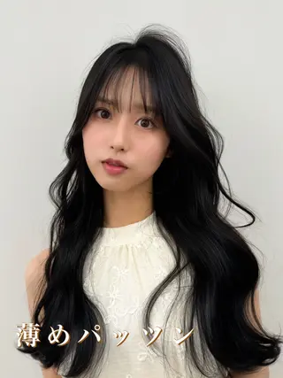 ロング カラー 顔まわりの神様✨ 透明感カラー藤嶋秀幸のヘアスタイル
