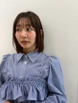 ショート 切りっぱなしカット/ 韓国風/セイナ🪽のヘアスタイル