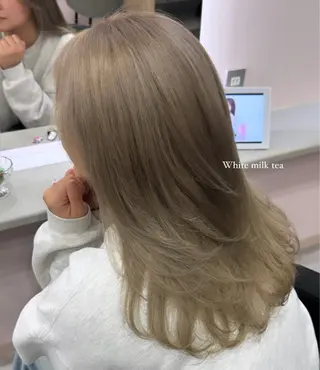 ロング カラー ヘアアレンジ 最新艶髪トレンド¦ ヘア¦miyu🐒♡のヘアスタイル