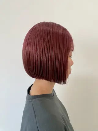 カラー ブリーチ・縮毛矯正 三島佳音のヘアスタイル