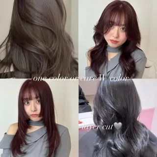 ロング ナナ♡レイヤーカット ♡似合わせカラーのヘアスタイル