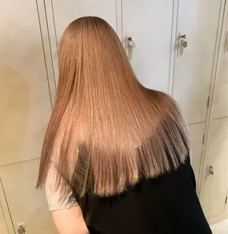 セミロング カラー ブリーチ/アレンジ 天満/chihiroのヘアスタイル