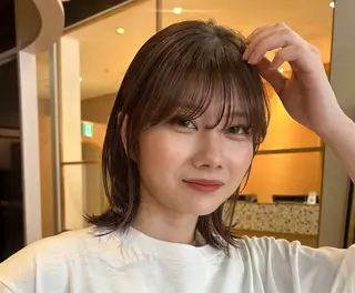 ミディアム カラー 🐢ダブルカラー🐢 透明感/このかのヘアスタイル