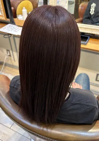 セミロング 古屋 澪 艶髪カラー✨のヘアスタイル