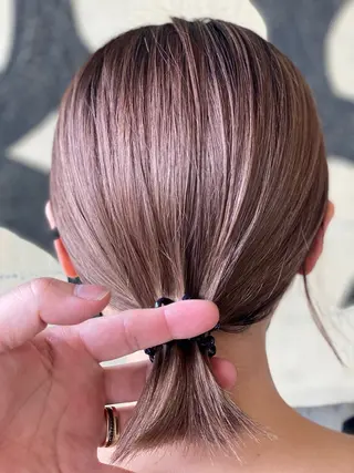 セミロング カラー ENO センター南のヘアスタイル