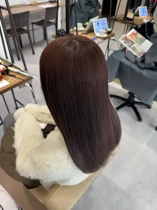 ロング カラー ブリーチなしwカラー /艶カラー/oukaのヘアスタイル
