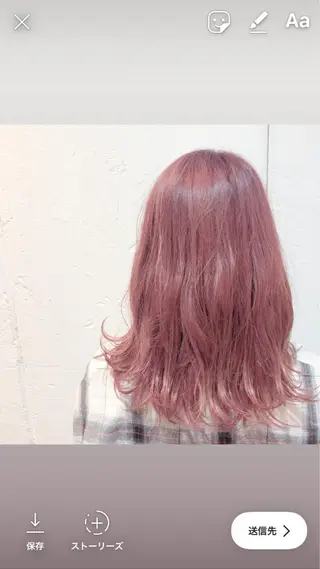 カラー 西田 優菜のヘアスタイル