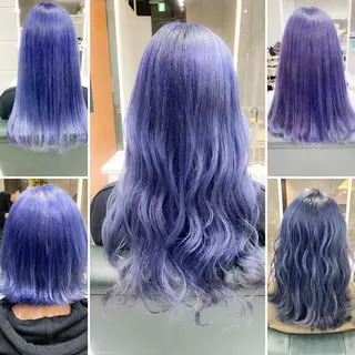 ヘアアレンジ カラー セミロング Days 透明感カラーのヘアスタイル