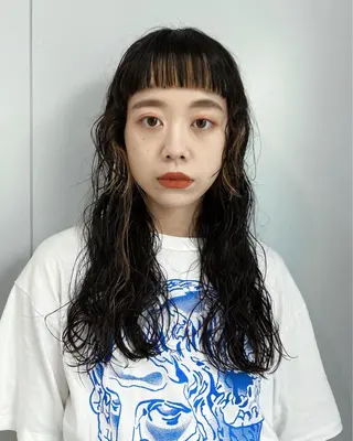 ロング パーマ maki @pullnocのヘアスタイル