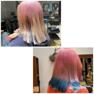 カラー バヤラー バイガルマーのヘアスタイル
